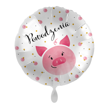 Balon foliowy 18" Good Luck Piggy - Powodzenia