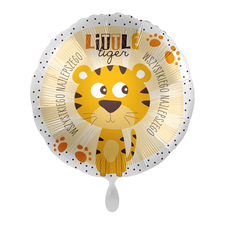 Balon foliowy 18"  Little Tiger Birthday - Wszystkiego Najlepszego 