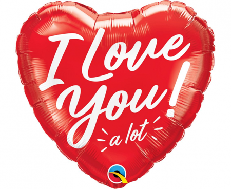 Balon foliowy 18" QL HRT "I Love You A Lot"