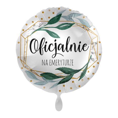 Balon foliowy 18" Retirement Marble - Oficjalnie na emeryturze