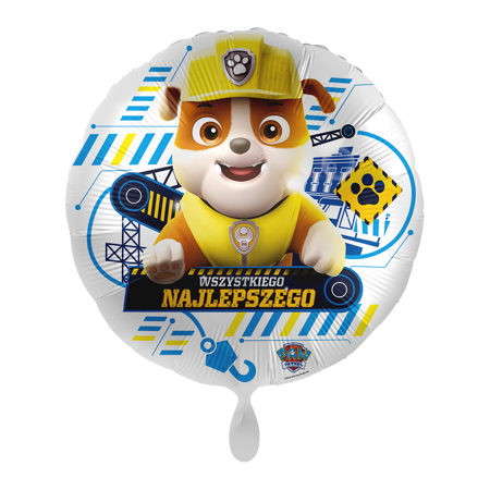 Balon foliowy 18" - Wszystkiego najlepszego Rubble