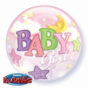 Balon foliowy Bubbles "Baby Girl"