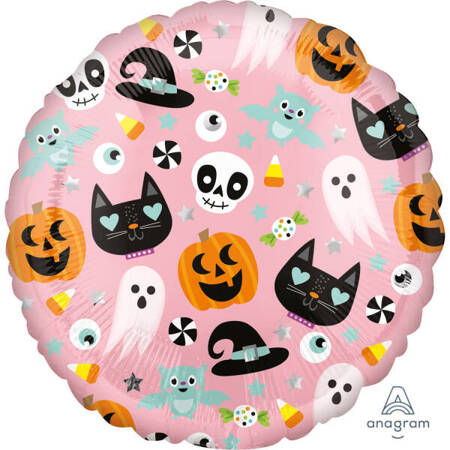 Balon foliowy Fun Halloween Icons 43 cm, 18"