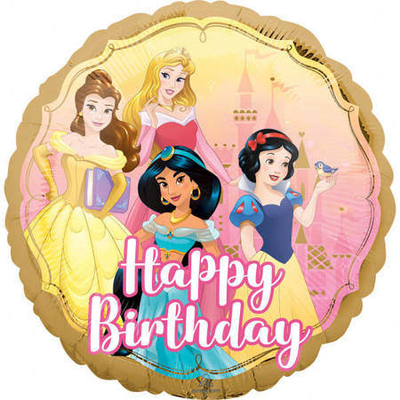 Balon foliowy Happy Birthday - Princesses 18" 