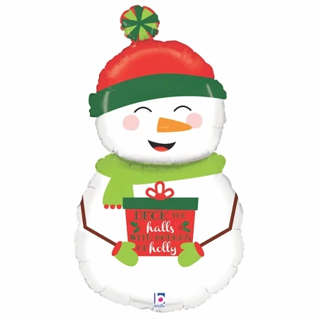 Balon foliowy Holiday Snowman 40" - 102 cm