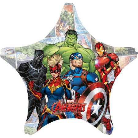 Balon foliowy Jumbo Marvel Avengers Power Unitet, 71 cm x 71 cm