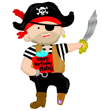 Balon foliowy Pirate Birthday 44" - 112 cm