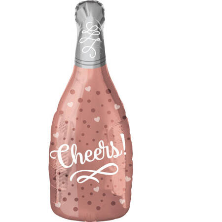 Balon foliowy Szamoan Cheers Rosé Foil, 25 cm x 66 cm