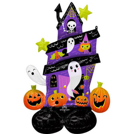 Balon foliowy stojący Halloween Haunted House  88 cm x 127 cm