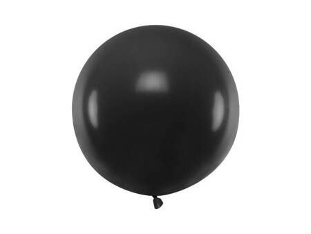 Balon okrągły 60 cm, Pastel Black