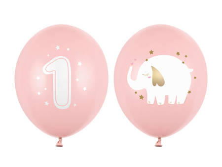 Balony 30 cm, Roczek, Pastel Light Pink