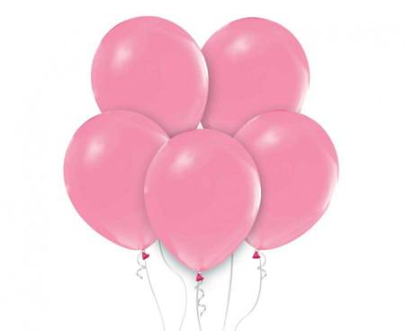 Balony Beauty&Charm, pastelowe, różowe 18" / 5 szt.