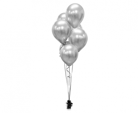 Balony Beauty&Charm, platynowe srebrne 12"/ 50 szt.