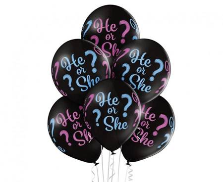 Balony D11 He or She, 6 szt.