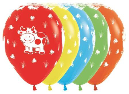 Balony Farm Animals - Assorted 12",25 szt