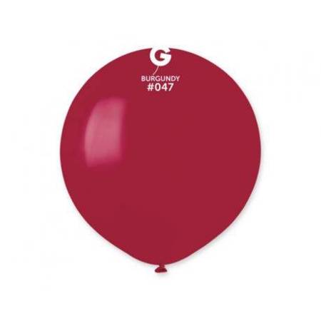 Balony G150 pastel 19" - bordowy 47/ 1 szt 