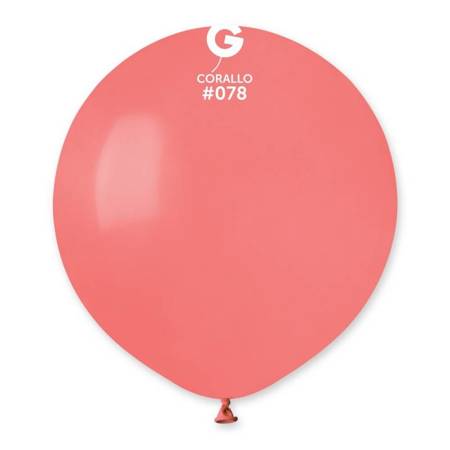 Balony G150 pastel 19" -koralowe 78 / 1 szt.