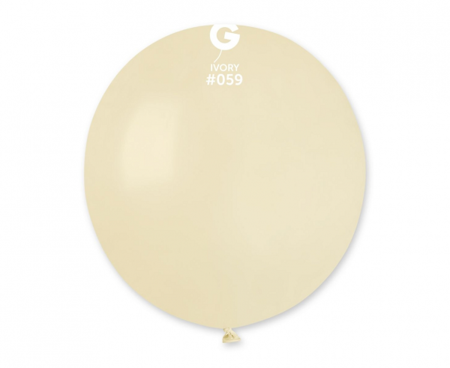 Balony G150 pastel 19" - kość słoniowa 59 / 1 szt 