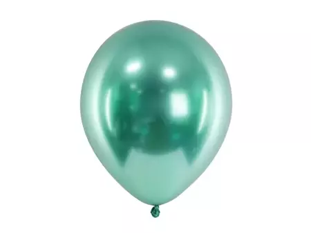 Balony Glossy 30cm, butelkowa zieleń