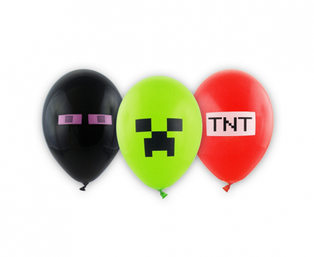 Balony Premium TNT MineCraft 6 szt.