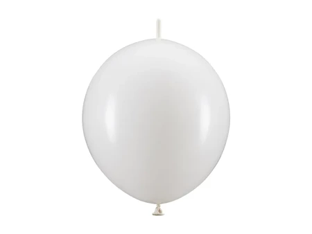 Balony z łącznikiem, 33 cm, biały