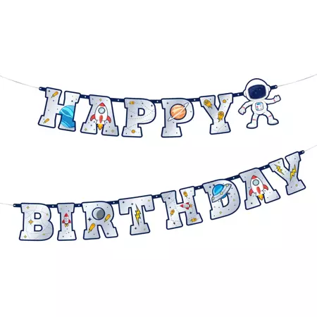 Baner Happy Birthday Kosmos 220x16cm