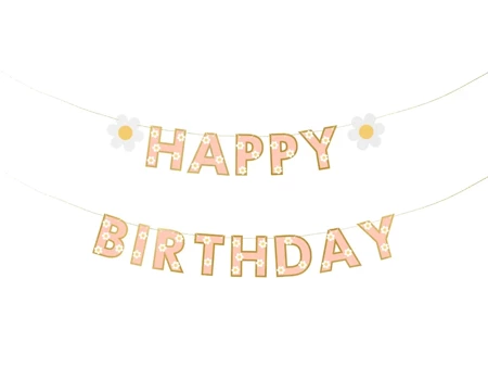 Baner Happy Birthday, mix, 200x14.5 cm