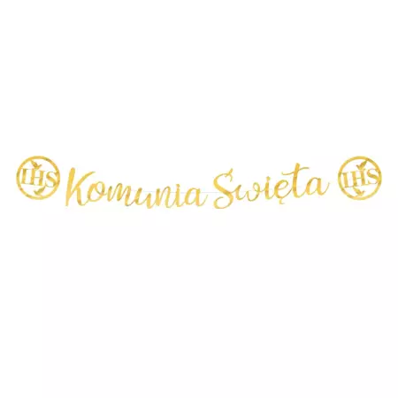 Banner Komunijny Komunia Święta 150 cm