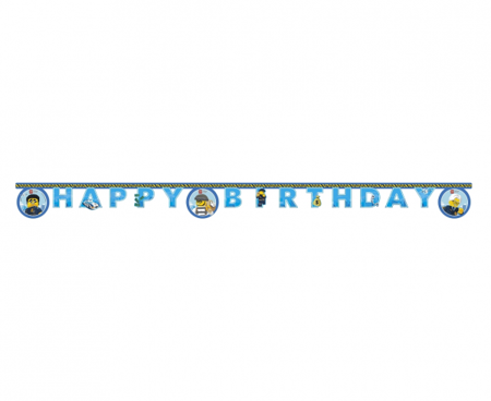 Banner Lego City - Happy birthday