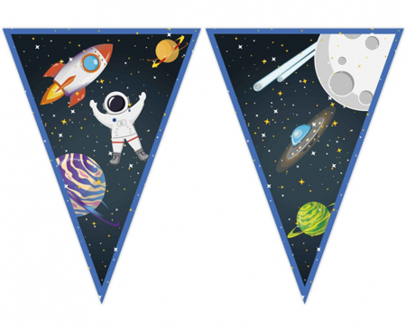 Banner "Rocket Space", flagi