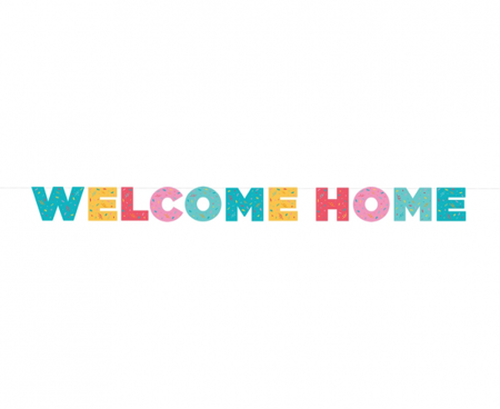 Girlanda papierowa Welcome home, 250 cm