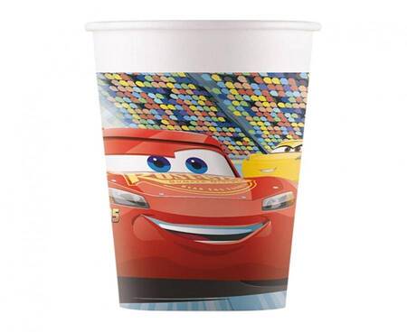 Kubeczki papierowe (WM), Cars 3 (Disney), 200ml, 8 szt. (SUP label)