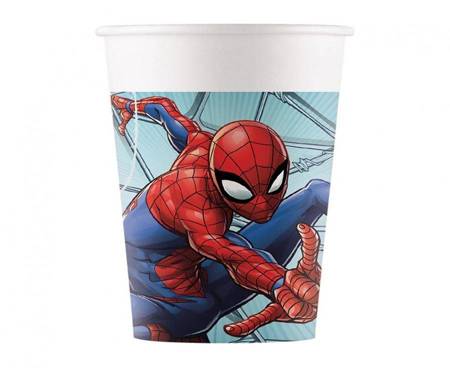 Kubeczki papierowe (WM) Spiderman Team Up, 200ml, 8 szt. (SUP label)