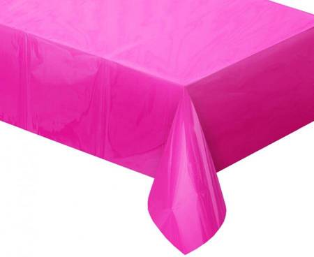 Obrus foliowy B&C metaliczny magenta, 137x183 cm