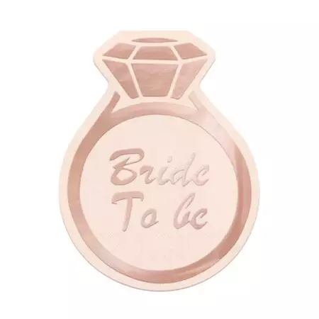 Serwetki Bride to be różowe rose gold 10szt.