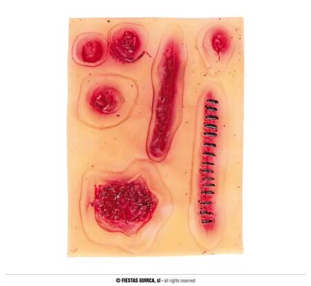Sztuczne rany, zestaw, mix
