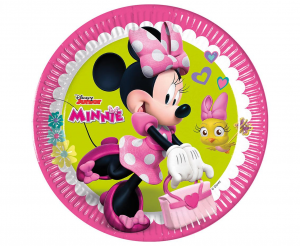 Talerzyki pap. Minnie Happy Helpers, next generation, 23 cm, 8 szt. (plastic-free)