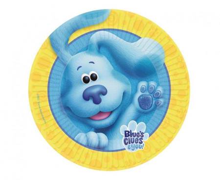 Talerzyki papierowe Blue's Clues, 23 cm, 8 szt.