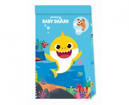 Torebki prezentowe Baby shark, 4 szt.