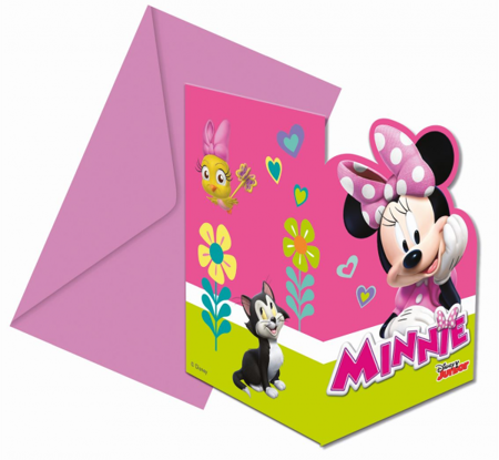 Zaproszenia "Minnie Happy Helpers", 6 szt.