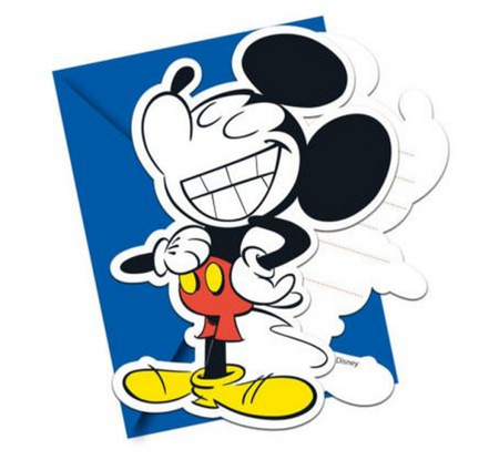 Zaproszenia z kopertą "Mickey Super Cool"